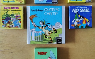 7kpl Super 8-kaitafilmejä (Disney, Asterix)