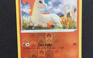 Pokemon kortti Ponyta 021/195 reverse holo