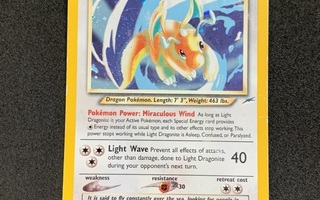 Light Dragonite Holo Neo Destiny Pokemon kortti