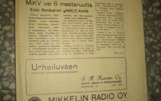 Urheilulehti: Suur-Savon Urheilu nro 6 1951