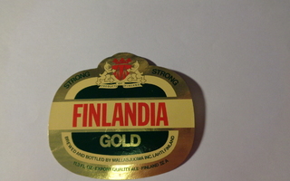 Etiketti - Finlandia Gold Strong IV A, Oy Mallasjuoma
