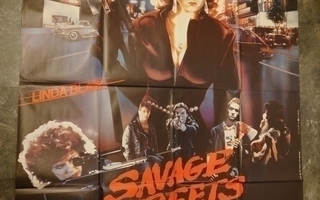 Savage Streets - elokuvajuliste ( 150 x 116 cm )