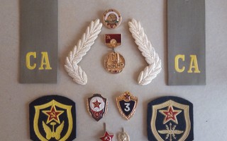 CCCP Neuvostoliiton sotilas ja kunniamerkit