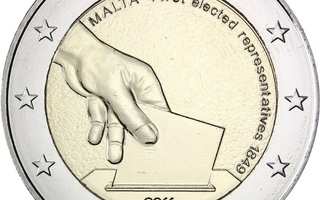 ** MALTA 2€ 2011 Ensimmäiset vaalit pillerissä **