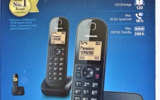 Puhelin Panasonic 2 kpl verkkopuhelin valkea kuin uusi
