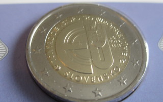 Slovakia UNC 2014 2 € juhlaraha EU JÄSEN 10 V.