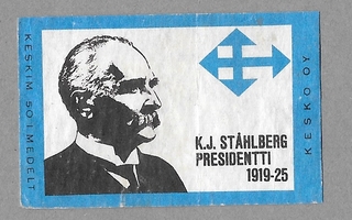 K.J. Ståhlberg presidentiksi 1919-25 Kesko oy