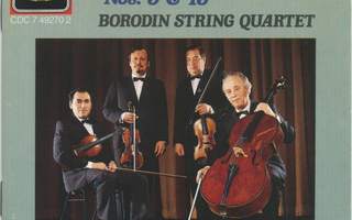 SHOSTAKOVICH / BORODIN-kv: Jousikvartetot 5 & 15 - CD 1987
