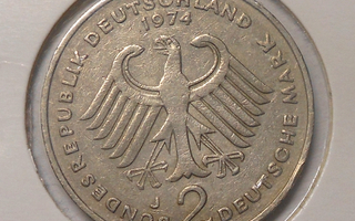 Saksa. 2 mark 1974J.
