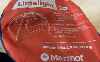 3 hengen teltta Marmot limelight 3p