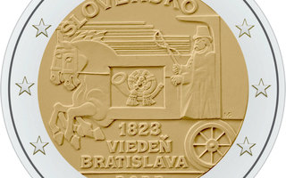 2€ Juhlaraha Slovakia 2023 Wien - Bratislava