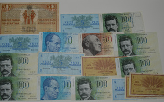 erä seteleitä 1909-1986