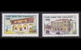 Turkki Kypros 273-4 ** Europa postirakennuksia (1990)