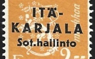 1941 Itä-Karjala 2,75 mk ** normaali A LaPe I-K4 I