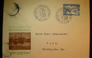 FDC Kristiinankaupunki 300 v 1949 - 30.7.1949
