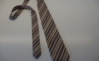 Tyylikäs silkki kravatti , hienot beigen ja valkoisen sävyt