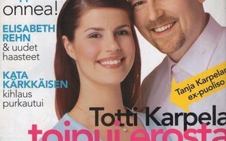 Me Naiset n:o 23 2001 Totti & Inka. Ylioppilaat. Uimapuvut.