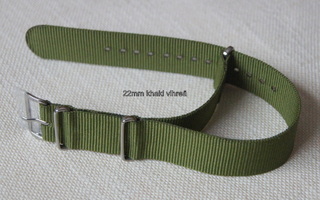 NATO 22mm ranneke khaki vihreä