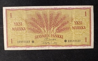1 Markka 1963 U0453123* Sim-Tör Kl4
