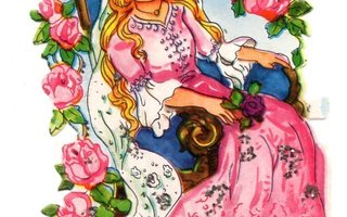 EAS 3127 / Prinsessa Ruusunen nukkuu ruusujen keskellä.