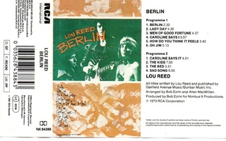 Lou Reed Berlin c-kasetti
