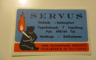 TT ETIKETTI - HELSINKI SERVUS T-0382