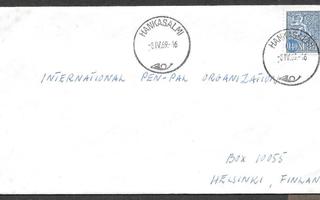 Postilähetys (LAPE 618) Hankasalmi 8.4.1969