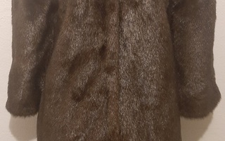 Ruskea keinoturkis Mango Suit S 36 38