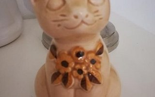 Kissa figuuri Deko keramik, 12 cm posliinia hieno
