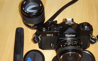 VIVITAR XV-1 35mm/2,8 + 135mm/3,5 PENTAX K KIINNITYKSELLÄ