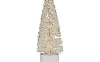 Joulupuu Medium 10 x 33 x 10 cm Valkoinen Muovinen