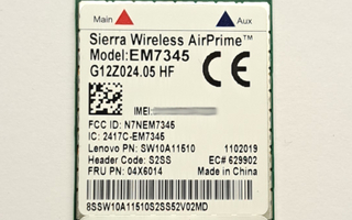 Lenovo Sierra Wireless EM7345 4G modeemi