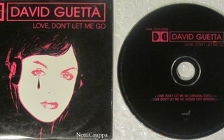 David Guetta Feat. Chris Willis • Love, Don't Let Me Go CDS