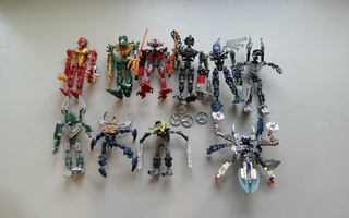 Lego bionicle figuureja useampi