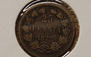 Aleksanteri II, Hopea, 25 penniä 1873