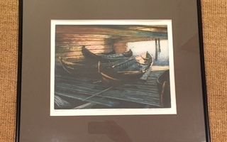 Olli Moisio grafiikka Naumanniemen venesatama