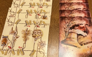 Joulupostikortteja 10 kpl, Taidetta ilman käsiä