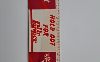 Dr Pepper 20 cm viivoitin/ lukujärjestys 1980-luku!