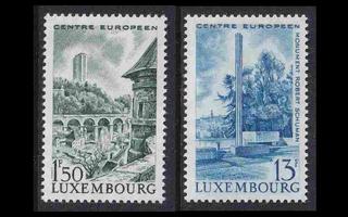 Luxemburg 738-9 ** Eurooppa-keskus (1966)