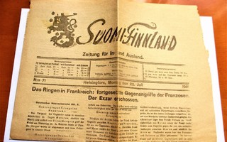 1918 Suomi-Finnland saksal lehti 4s.
