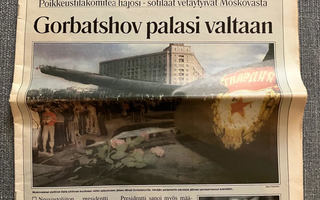 Uusi Suomi sanomalehti vuodelta 1991