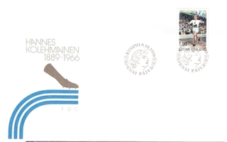 HANNES KOLEHMAINEN FIRST DAY COVER 1966
