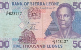Sierra Leone 5 000 leone 1996