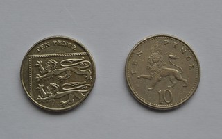 Iso-Britannia: 10 pence 1992, m2015