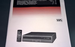 JVC HR-DX20E VCR VHS NAUHURIN KÄYTTÖOHJEET