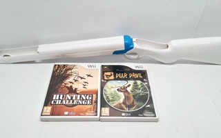 WII - Hunting Challenge + Deer Drive + pyssy