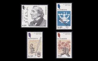 Tanska 1396-9 ** Hans Christian Andersen 200v (2005)