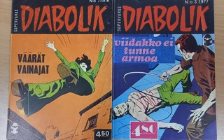 Diabolik 7/1976 ja 3/1977