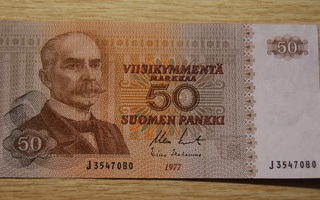 Ståhlberg, 50 mk seteli 1977 Suomi