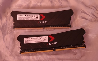 RGB PNY 2X8GB 3600mhz DDR4 Combo...Käytännössä Uudet